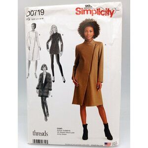 Simplicity Pattern D0719 US 6-14 90th Anniversary Misses Lined Coat Jacket Uncut